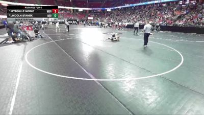 D3-106 lbs Quarterfinal - Jaydon Le Noble, Weyauwega-Fremont vs Lincoln Stanek, Aquinas