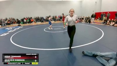 145 lbs Champ. Round 1 - Genevieve Roberson, Douglas vs Adday Tewahade, Chadron Girls