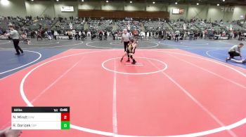 62 lbs Quarterfinal - Nolan Mindt, Cyw vs Raeanne Daricek, Top Fuelers