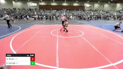 62 lbs Quarterfinal - Nolan Mindt, Cyw vs Raeanne Daricek, Top Fuelers