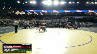 3A 132 lbs Champ. Round 1 - Toryion Stallings, Flagler Palm Coast vs Alejandro Rodriguez, Miami Beach Senior