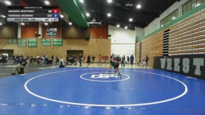 145 lbs Cons. Round 3 - Vanessa Moreno, East Los Angeles College vs Amanda Martinez, Santa Ana College
