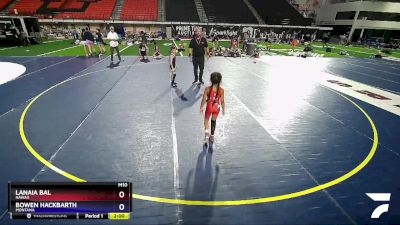 49-53 lbs Round 3 - Lanaia Bal, Hawaii vs Bowen Hackbarth, Montana