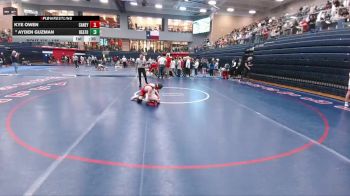 138 lbs 5th Place Match - Ayden Guzman, Rockwall Heath vs Kye Owen, Conroe Caney Creek