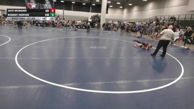 53 lbs Cons. Sub-semis - Jace McMains, Sebolt Wrestling Academy vs Robert Horton, Cory Clark Wrestling