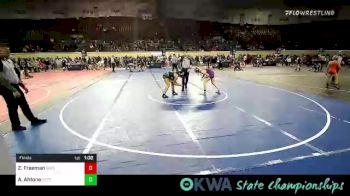 123 lbs Final - Zoey Freeman, Bristow Youth Wrestling vs Alexis Ahtone, Standfast