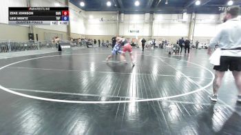 150 lbs Quarterfinal - Zeke Johnson, Caveman Wrestling vs Levi Wentz, Top Gun Wrestling Academy