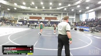 124 lbs Round 1 (3 Team) - Stetson Terpak, Minisink Valley vs Julian Cuenca, Yorktown Sr