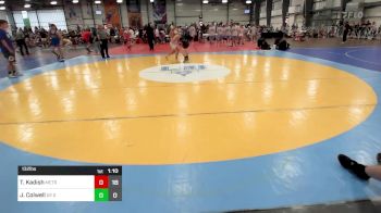 132 lbs Rr Rnd 1 - Tyler Kadish, MetroWest United Black vs Jaden Colwell, D2 Ducks