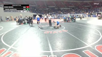 4A Boys 175 lbs Champ. Round 1 - Gavin Sandoval, Crook County Boys vs Owen Reinke, Mazama Boys