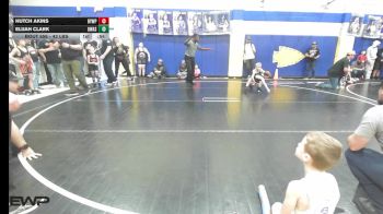 43 lbs Rr Rnd 4 - Hutch Akins, Beggs Youth Wrestling Program vs Elijah Clark, Owasso Takedown Club