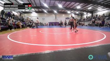 45 lbs Round Of 16 - Edith Shimonek, Pawhuska Elks Takedown vs Lane Pankaskie, Claremore Wrestling Club