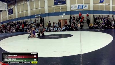 68 lbs Round 1 (4 Team) - Tyler Frepan, Brownsburg Wrestling Club vs Hayden Roll, Perry Meridian Wrestling Club