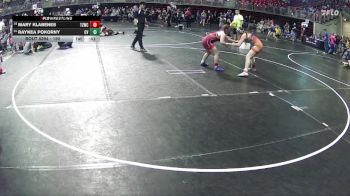 150 lbs Quarterfinal - Mary Klabenes, Team Zapas Wrestling Club vs Raynea Pokorny, Central Valley