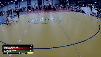 84 lbs Rd# 8- 12:30pm Saturday Final Pool - Dominic Schuman, Mat Assassins vs Elijah Merritt, Minion Black