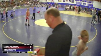 74 lbs Round 1 - Cohen Archibald, Legacy Elite Wrestling Club vs Easton Napier, Cornerstone Mat Club