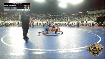 119 lbs Semifinal - Calib Anderson, Cowboy Wrestling Club vs Dawson Beckley, Team Tulsa Wrestling Club