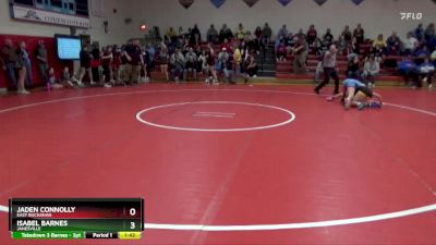 120 lbs Cons. Round 5 - Jaden Connolly, East Buchanan vs Isabel Barnes, Janesville