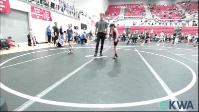 62-67 lbs Quarterfinal - Kynslee Aguirre, Rough Riders vs Kadee McDowell, Noble Takedown Club