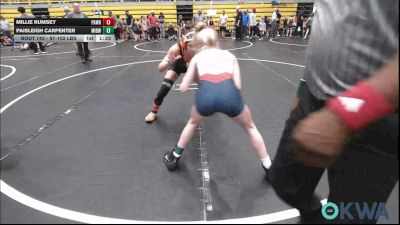 97-102 lbs Rr Rnd 2 - Millie Rumsey, Pawhuska Elks Takedown vs Paisleigh Carpenter, Midwest City Bombers Youth Wrestling Club