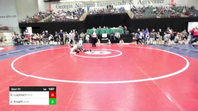 135 lbs Quarterfinal - Brooks Lockhart, Pope Junior Wrestling Club vs James Knight, Georgia