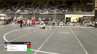 157 lbs 3rd Place - Drew Pepin, Gardner-Webb vs Dakota Morris, Army