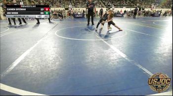 52 lbs Round Of 16 - Cainen Sitzman, Tulsa Blue T Panthers vs Jeb Webb, Shelton Wrestling Academy