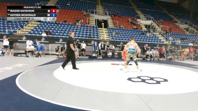 132 lbs Cons. Rd Of 32 - Mason Katschor, Michigan vs Kayden McDonald, West Virginia