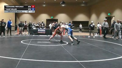 175 lbs 3rd Place Match - Nathaniel Replogle, Steller Trained vs Klint Miller, Steller Trained