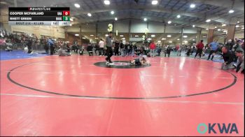 43 lbs Quarterfinal - Cooper McFarland, Unattached vs Rhett Green, Marlow Outlaws