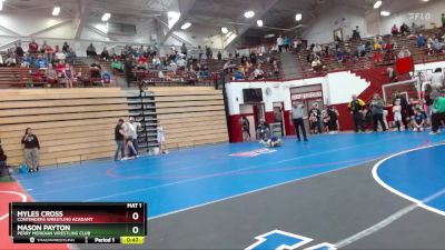 56 lbs Quarterfinal - Myles Cross, Contenders Wrestling Acadamy vs Mason Payton, Perry Meridian Wrestling Club