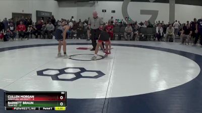 90 lbs Round 5 (6 Team) - Cullen Morgan, Wrestling University vs Barrett Braun, Team 922