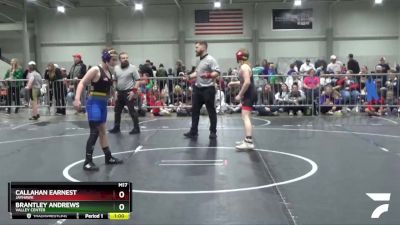 110 lbs Semifinal - Brantley Andrews, Valley Center vs Callahan Earnest, Jayhawk