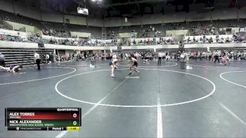 160 lbs Quarterfinal - Nick Alexander, Wrightstown High School Wrestl vs Alex Torres, Waconia