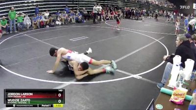 140 lbs Round 4 (6 Team) - Jordon Larson, Team Oregon vs Wudzie Zaato, Wyoming Twisters