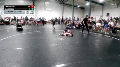 72 lbs Round 4 (6 Team) - Liam Oliver, Storm Wrestling Center vs Slade Bell, Funky Crayons