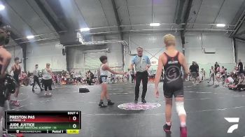 95 lbs Round 2 (6 Team) - Jude Justice, Roundtree Wrestling Acacdemy vs Preston Pas, Glasgow