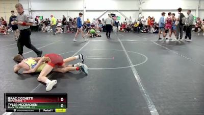 96 lbs Round 2 (8 Team) - Isaac Cicchetti, Terps Xtreme vs Tyler McCracken, Black Fox Wrestling