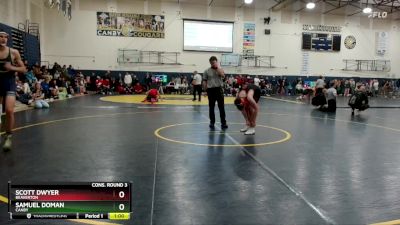 165 lbs Cons. Round 3 - Scott Dwyer, Beaverton vs Samuel Doman, Canby