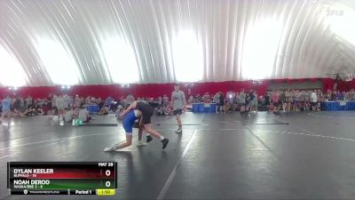 132 lbs Placement (16 Team) - Dylan Keeler, Buffalo vs Noah DeRoo, Waska/BBE 2