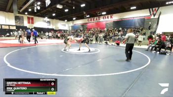 126 lbs Quarterfinal - Erik Quintero, Lakeside vs Griffin Hettinga, AB Miller