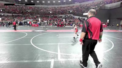 95 lbs Champ. Round 1 - Lennon Guth, Crandon vs Olivia Steele, Boscobel Youth Wrestling