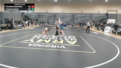 126 lbs Champ. Round 1 - Caitlin Rankin, Riverbend vs Allison Crawford, Washington-Liberty (Arlington)