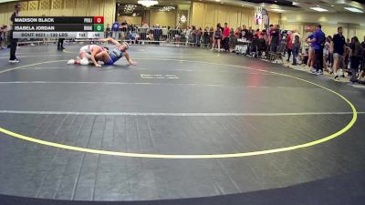 130 lbs Consi Of 16 #2 - Madison Black, Project 8 WC vs Isabela Jordan, Braking Point