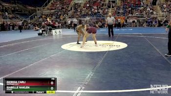 148 lbs Cons. Round 1 - Isabelle Naklen, Fargo vs Giorgia Carli, Watford City