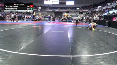 6A 215 lbs Semifinal - Weston Tossie, Mortimer Jordan HS vs Porter Schott, Chelsea