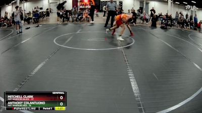 120 lbs Semis (4 Team) - Mitchell Clark, Mat Warriors Black vs Anthony Colantuono, Mat Warriors Red