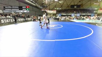 Boys 2A 144 lbs Cons. Semi - Norman Anderson, Orting vs Maxwell Woodall, Marysville Pilchuck