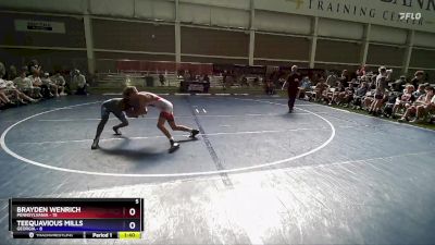 106 lbs Round 2 (8 Team) - Brayden Wenrich, Pennsylvania vs Teequavious Mills, Georgia