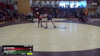 165 lbs Cons. Round 1 - Logan Pausch, Cornell College vs Jay Raymond, Coe